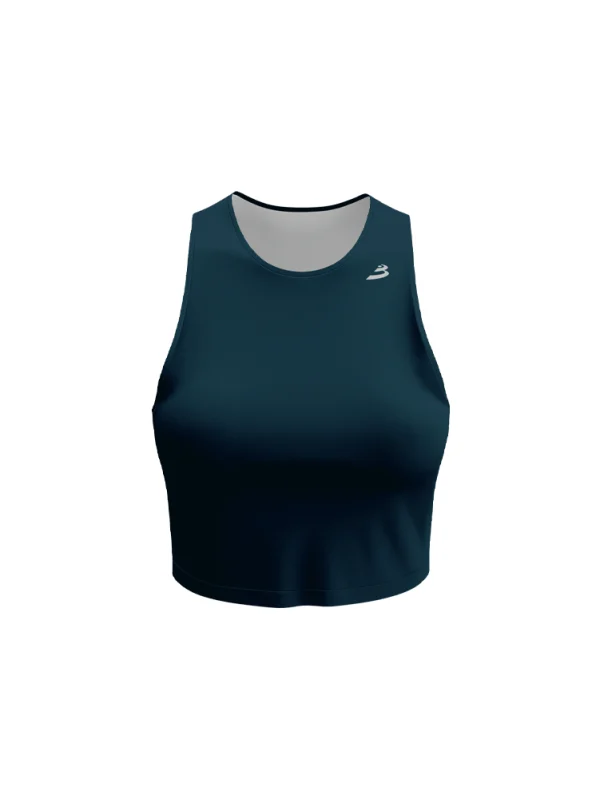 Women Ordinary Nevy Singlet Crop