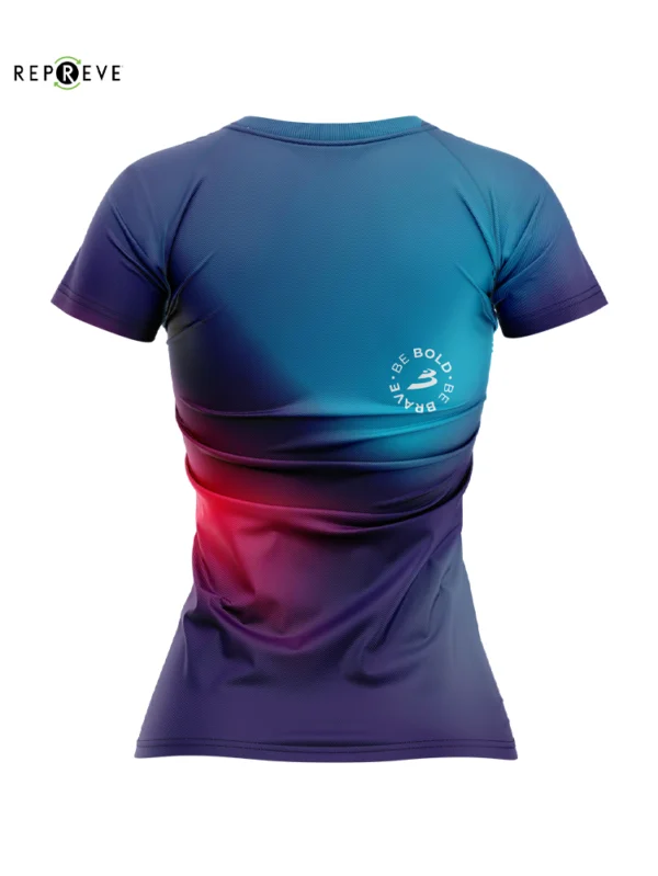 Women Brave Solar Blue Tee - Image 2