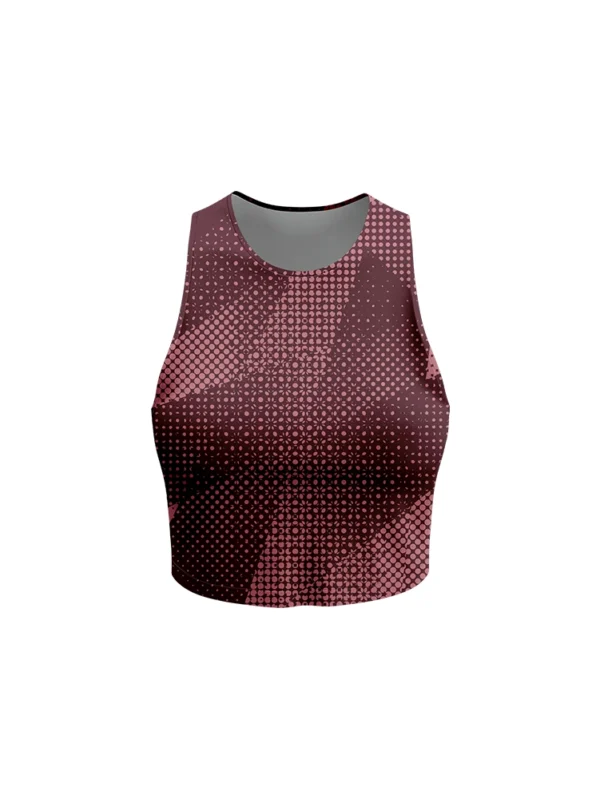 Women Halvik Noir Crop Singlet - Wine